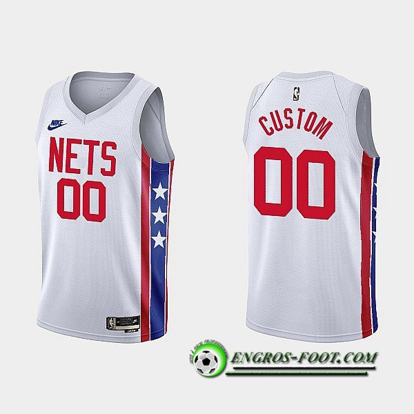 Maillot Brooklyn Nets (CUSTOM #00) 2022/23 Blanc