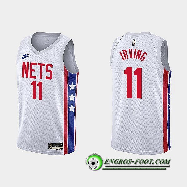 Maillot Brooklyn Nets (IRVING #11) 2022/23 Blanc