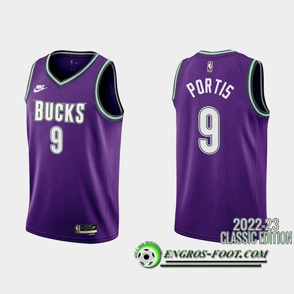 Maillot Brooklyn Nets (PORTIS #9) 2022/23 Pourpre