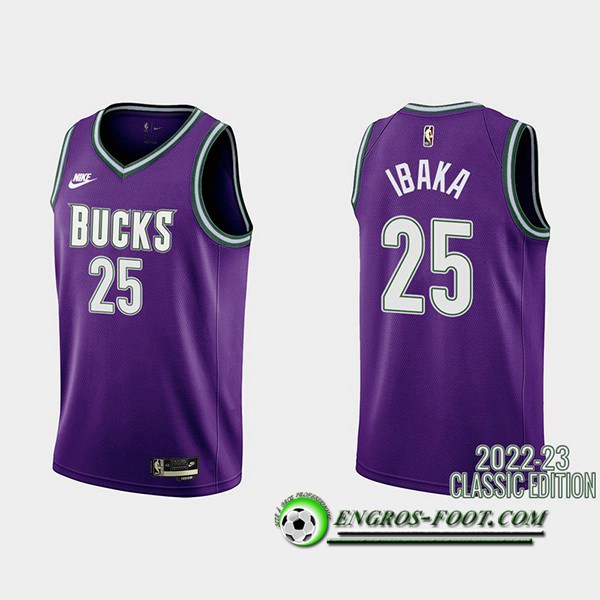 Maillot Brooklyn Nets (IBAKA #25) 2022/23 Pourpre