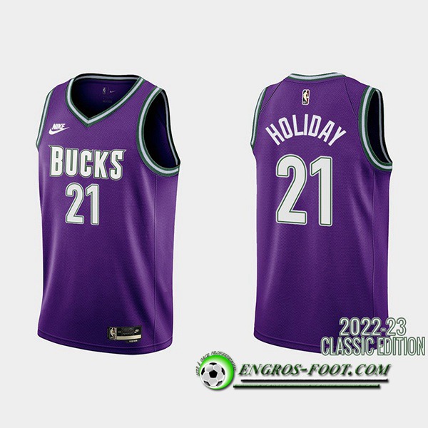 Maillot Brooklyn Nets (HOLIOAY #21) 2022/23 Pourpre