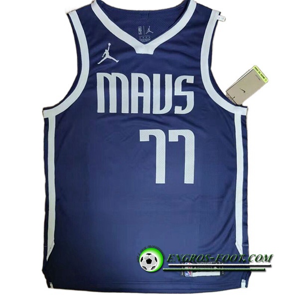 Maillot Dallas Mavericks (DONCIC #77) 2022/23 Bleu Foncé