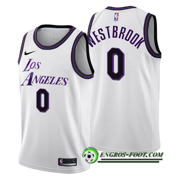 Maillot Los Angeles Lakers (WESTBROOK #0) 2022/23 Blanc