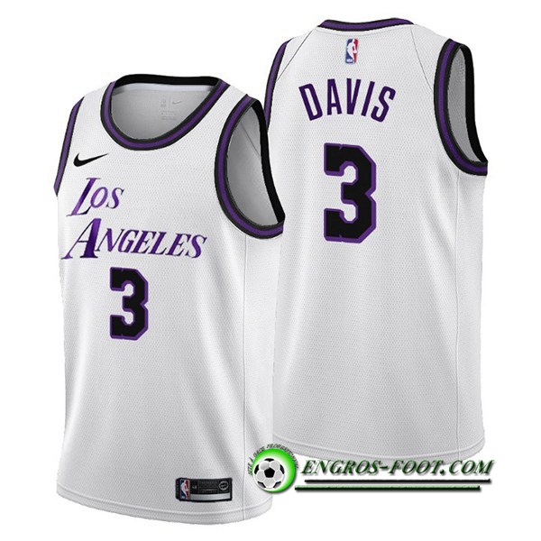 Maillot Los Angeles Lakers (DAVIS #3) 2022/23 Blanc