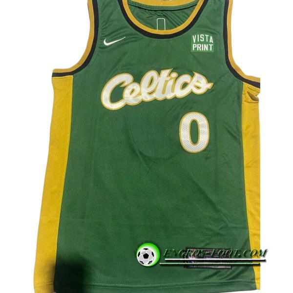 Maillot Boston Celtics (TATUM #0) 2022/23 Vert