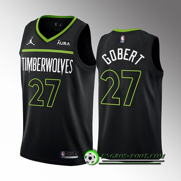 Maillot Minnesota Timberwolves (GOBERT #27) 2022/23 Noir