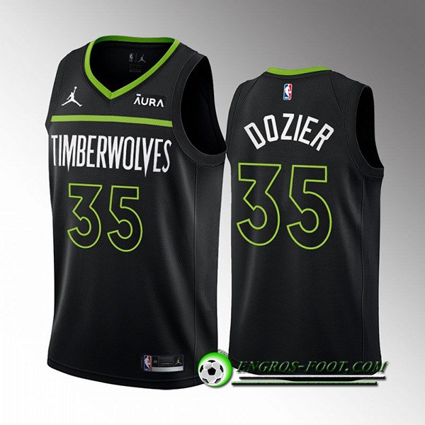 Maillot Minnesota Timberwolves (DOZIER #35) 2022/23 Noir