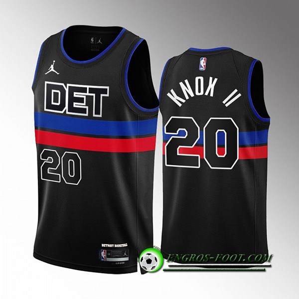 Maillot Detroit Pistons (KNOX #20) 2022/23 Noir