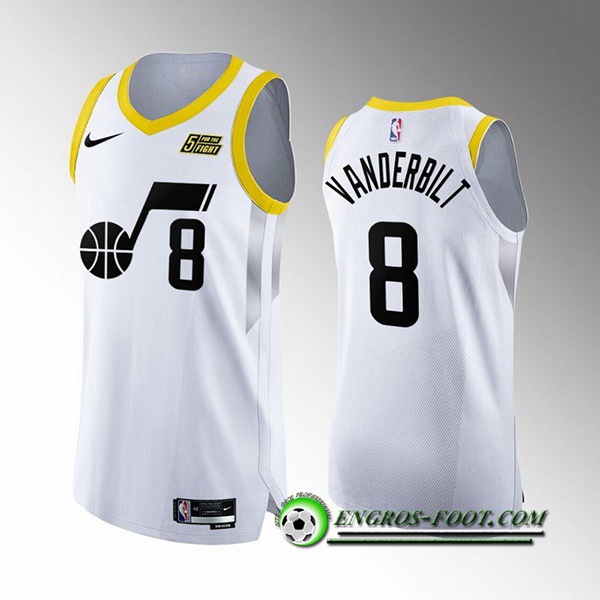 Maillot Utah Jazz (VANDERBILT #8) 2022/23 Blanc