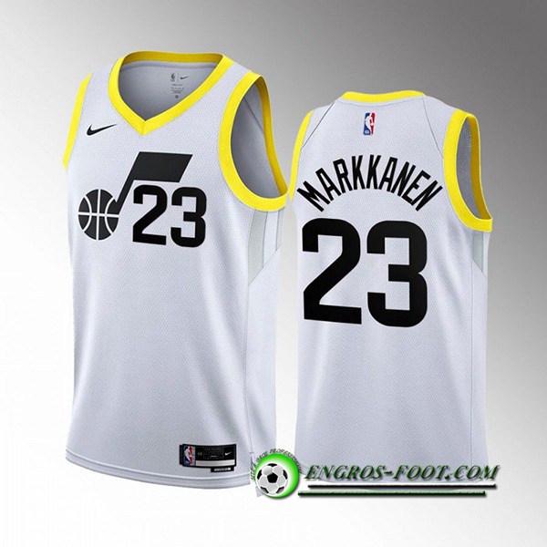 Maillot Utah Jazz (MARKKANEN #23) 2022/23 Blanc