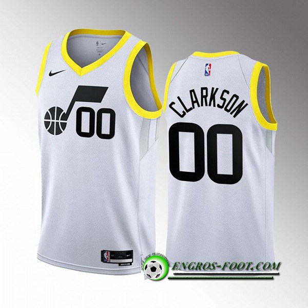 Maillot Utah Jazz (CLARKSON #00) 2022/23 Blanc