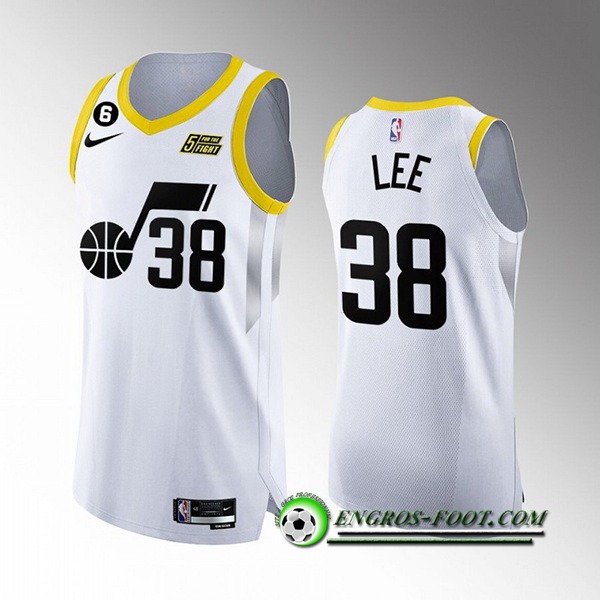 Maillot Utah Jazz (LEE #38) 2022/23 Blanc