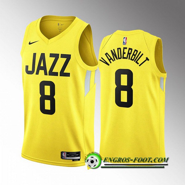 Maillot Utah Jazz (VANDERBILT #8) 2022/23 Jaune