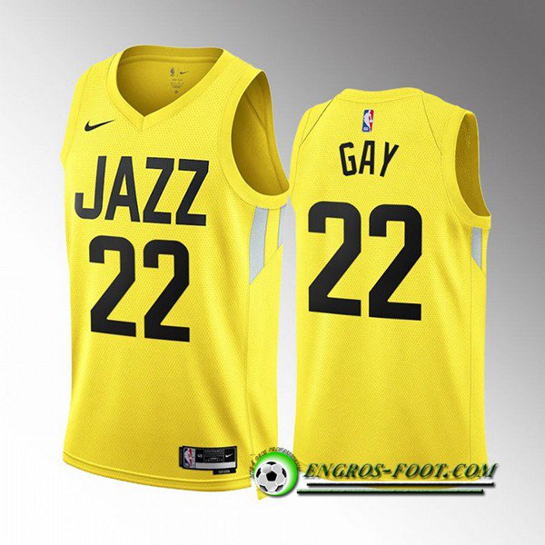 Maillot Utah Jazz (GAY #22) 2022/23 Jaune