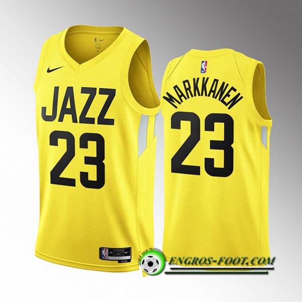 Maillot Utah Jazz (MARKKANEN #23) 2022/23 Jaune