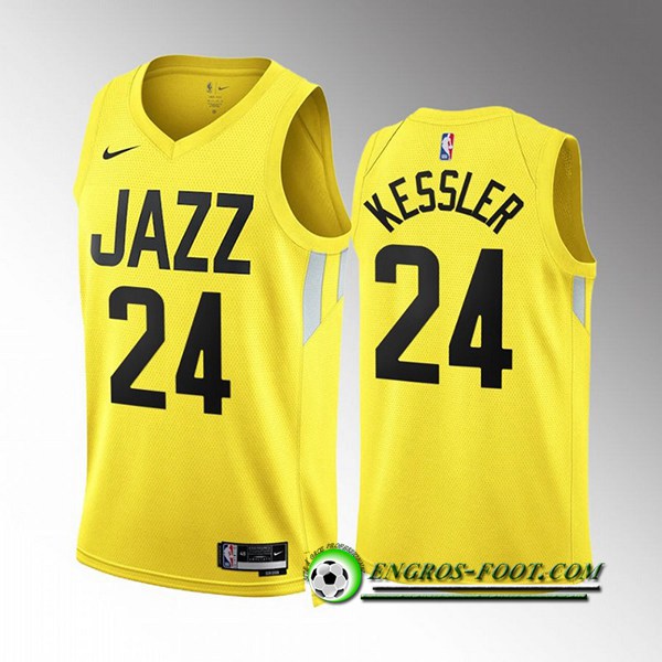 Maillot Utah Jazz (KESSLER #24) 2022/23 Jaune