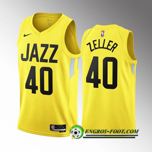 Maillot Utah Jazz (ZELLER #40) 2022/23 Jaune