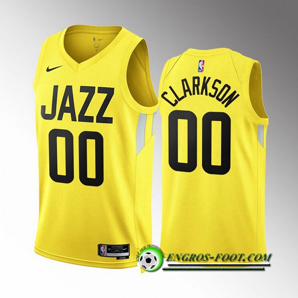 Maillot Utah Jazz (CLARKSON #00) 2022/23 Jaune