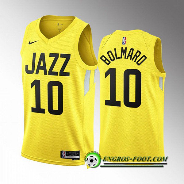 Maillot Utah Jazz (BOLMARO #10) 2022/23 Jaune