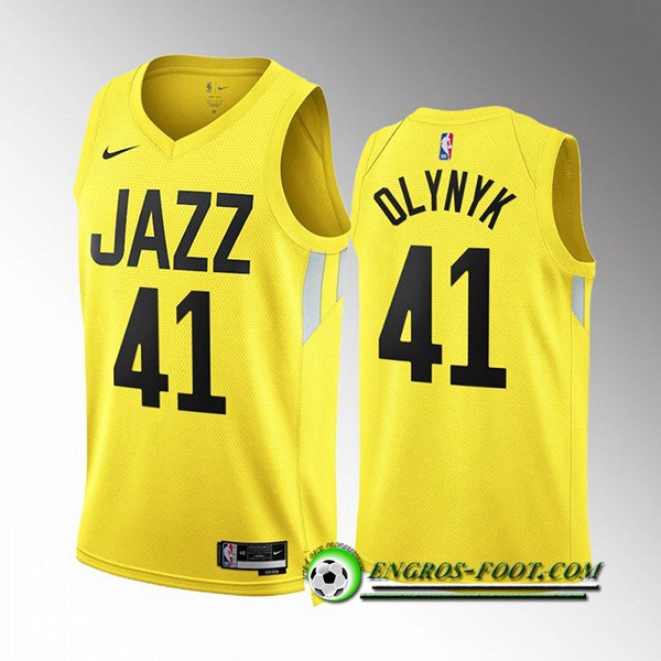 Maillot Utah Jazz (OLYNYK #41) 2022/23 Jaune