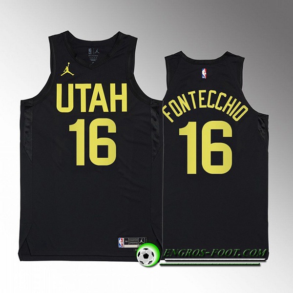 Maillot Utah Jazz (FONTECCHIO #16) 2022/23 Noir