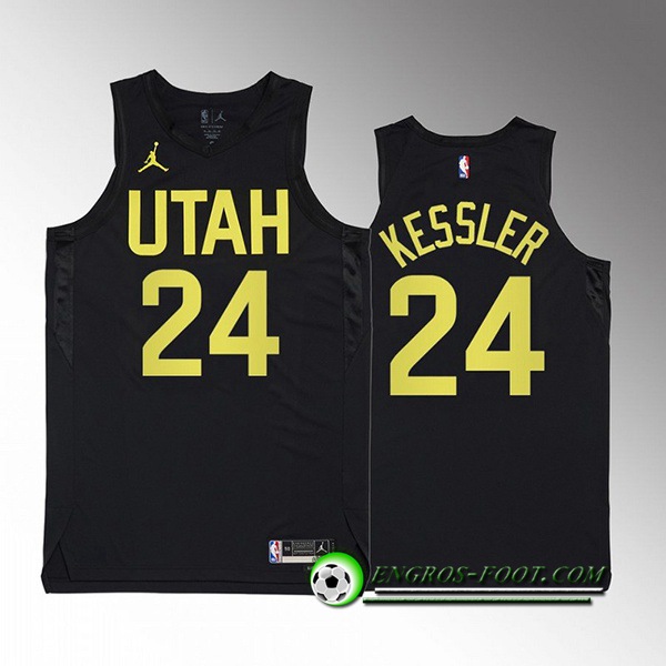 Maillot Utah Jazz (KESSLER #24) 2022/23 Noir