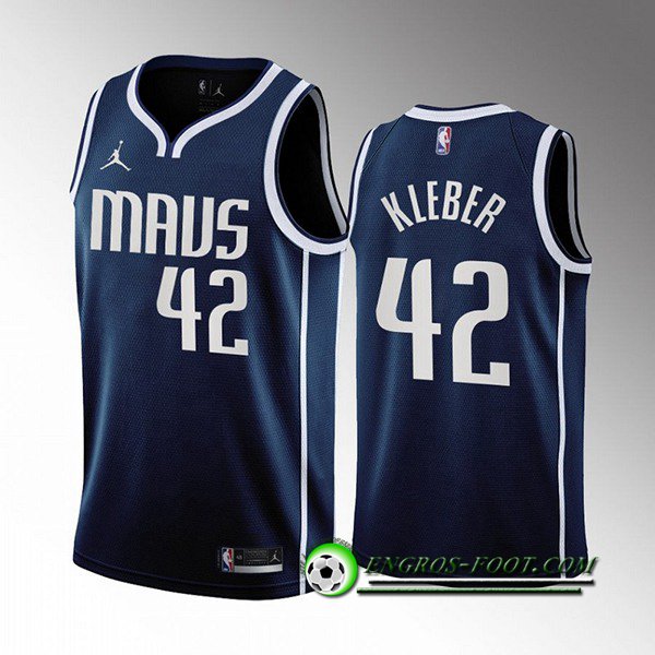 Maillot Dallas Mavericks (KLEBER #42) 2022/23 Bleu Marine