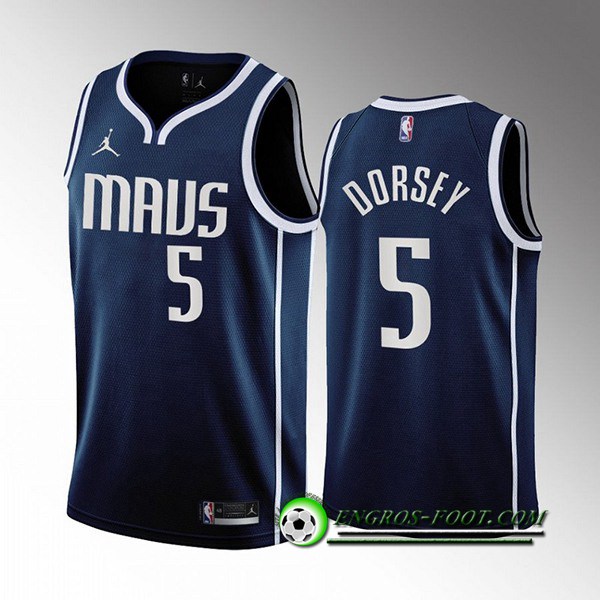 Maillot Dallas Mavericks (DORSEY #5) 2022/23 Bleu Marine