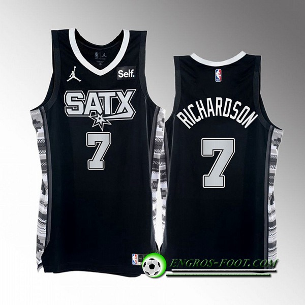 Maillot San Antonio Spurs (RICHARDSON #7) 2022/23 Noir