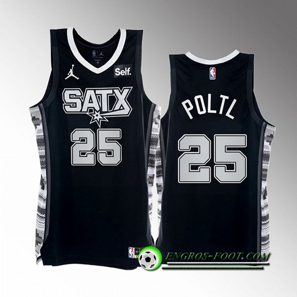 Maillot San Antonio Spurs (POLTL #25) 2022/23 Noir