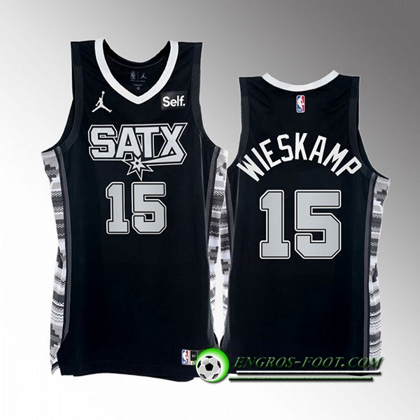 Maillot San Antonio Spurs (WIESKAMP #15) 2022/23 Noir