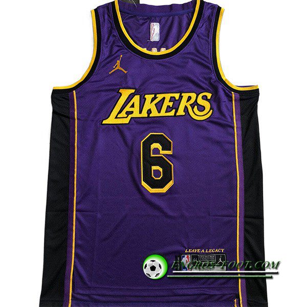 Maillot Los Angeles Lakers (JAMES #6) 2022/23 Pourpre