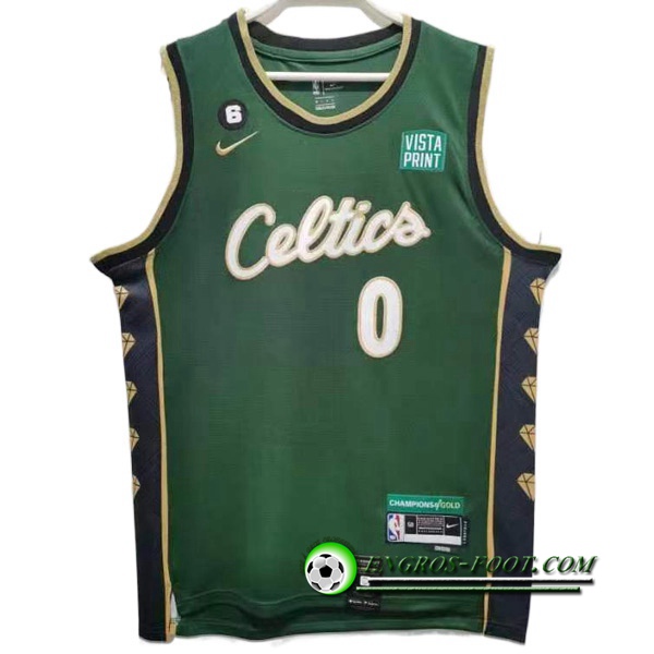 Maillot Boston Celtics (TATUM #0) 2022/23 Vert