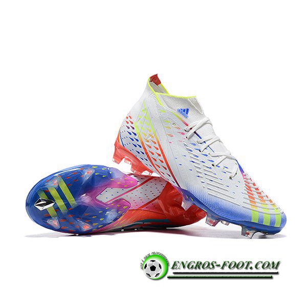 Adidas Chaussures de Foot Predator FIFA World Cup Qatar 2022 Edge+ FG Blanc