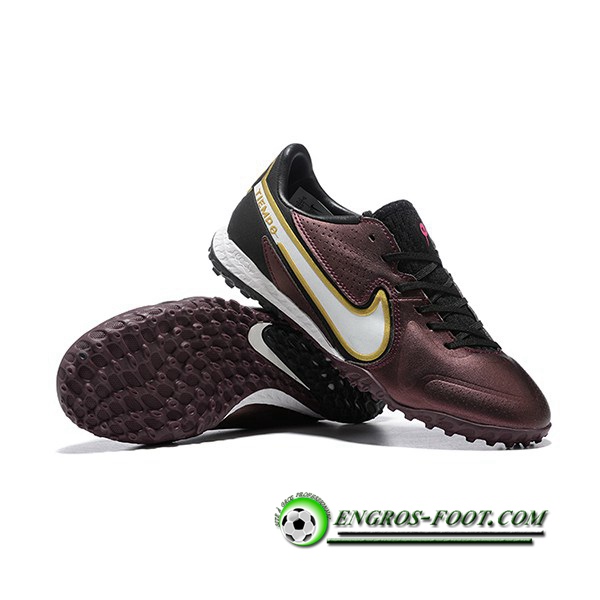 Nike Chaussures de Foot Tiempo Legend 9TF Brune