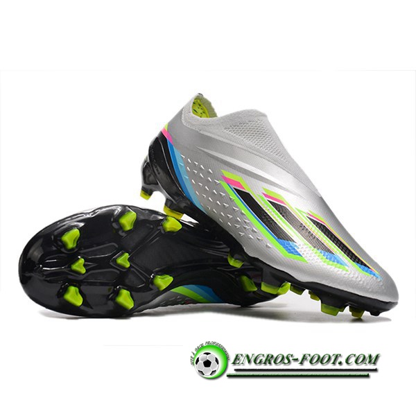 Adidas Chaussures de Foot X Speedportal .1 2022 World Cup Boots FG Gris Clair