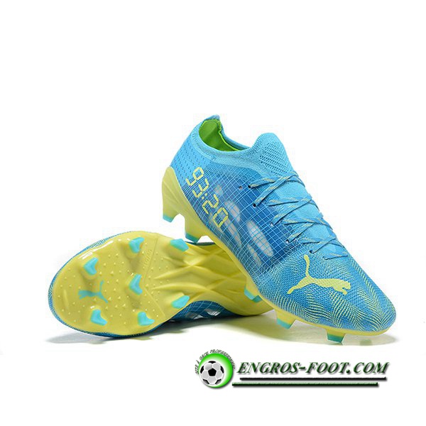 PUMA Chaussures de Foot Ultra 1.4 Instinct FG Bleu/Jaune