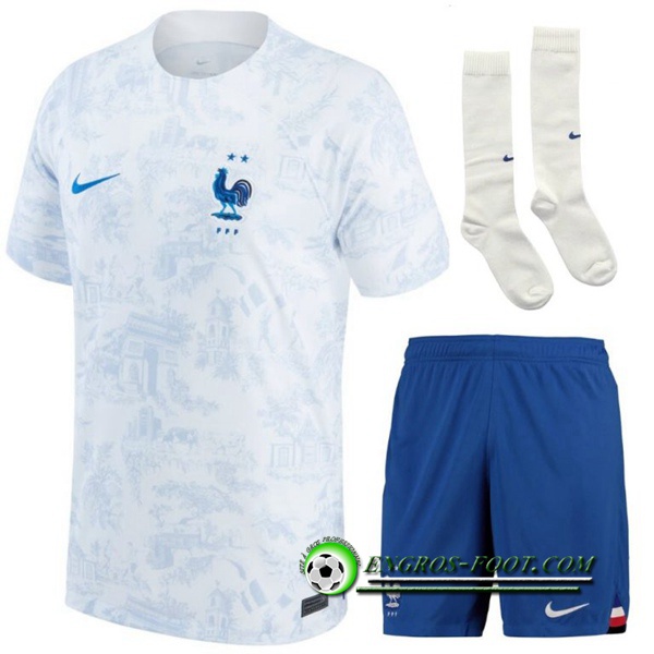 Ensemble Maillot Foot France Exterieur (Short + Chaussettes) 2022/2023