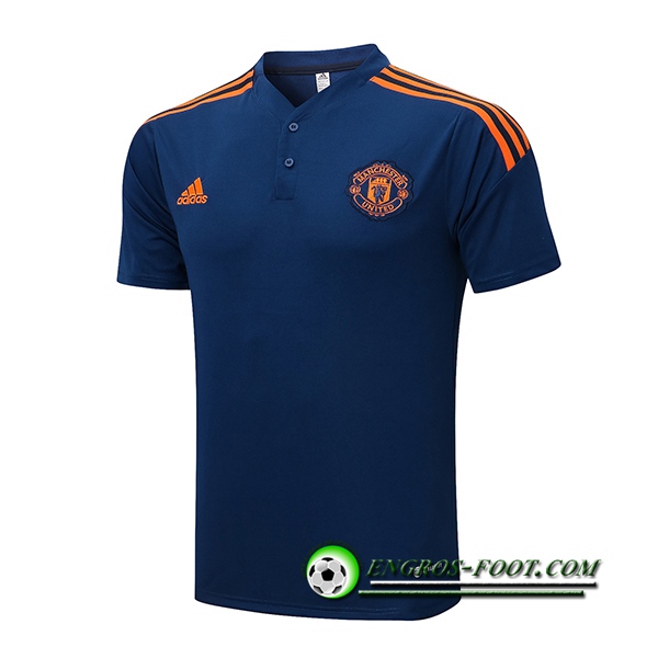 Polo Foot Manchester United Bleu Marine 2022/2023