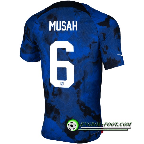 Maillot Equipe Foot Etats-Unis (MUSAH #6) 2022/2023 Exterieur