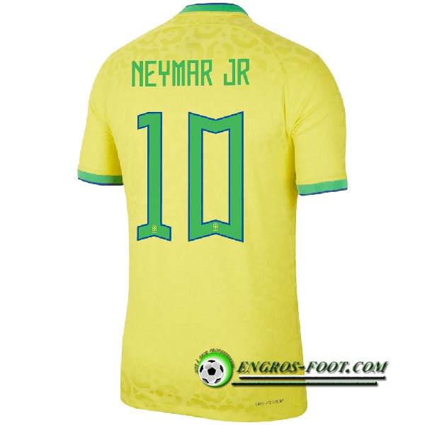 Maillot Equipe Foot Bresil (NEYMAR JR #10) 2022/2023 Domicile