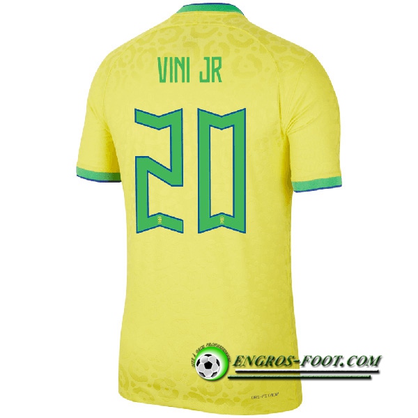 Maillot Equipe Foot Bresil (VINI JR #20) 2022/2023 Domicile