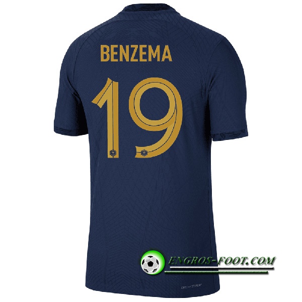 Maillot Equipe Foot France (BENZEMA #19) 2022/2023 Domicile