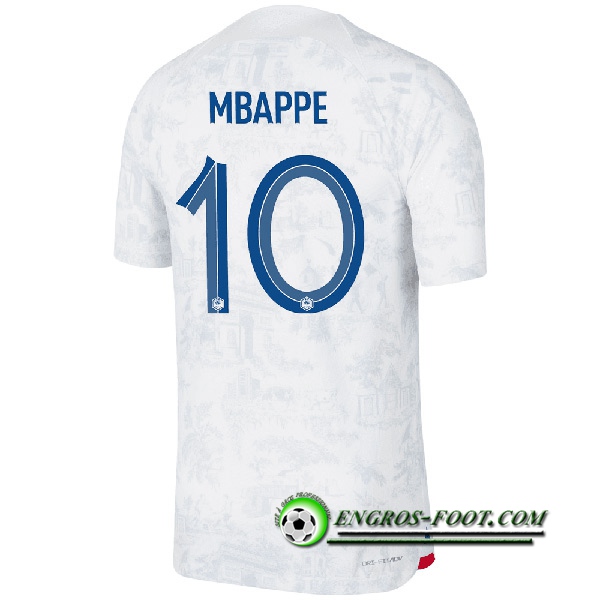 Maillot Equipe Foot France (MBAPPE #10) 2022/2023 Exterieur