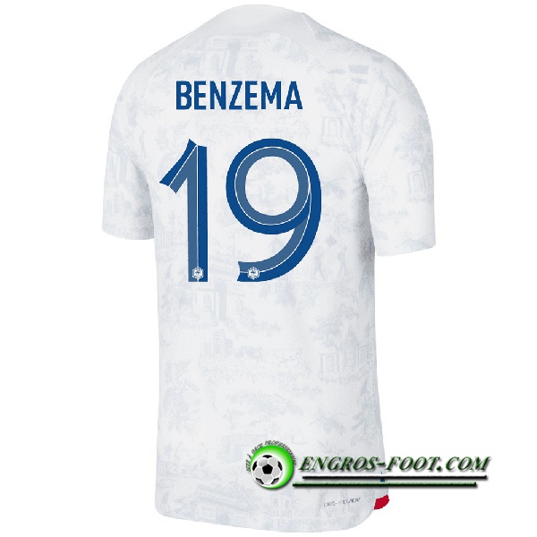 Maillot Equipe Foot France (BENZEMA #19) 2022/2023 Exterieur