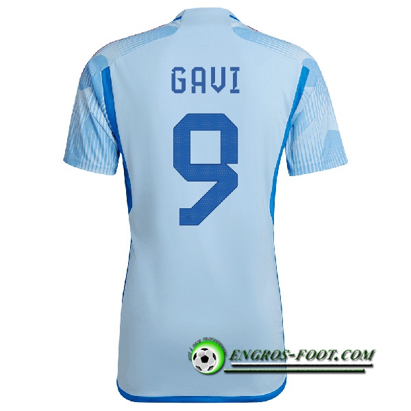 Maillot Equipe Foot Espagne (GAVI #9) 2022/2023 Exterieur