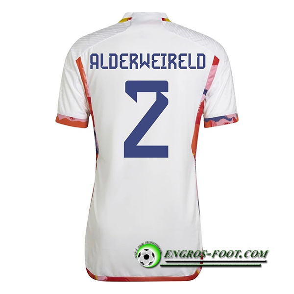 Maillot Equipe Foot Belgique (ALDERWEIRELD #2) 2022/2023 Exterieur