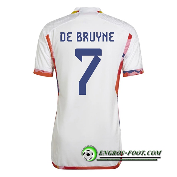 Maillot Equipe Foot Belgique (DE BRUYNE #7) 2022/2023 Exterieur