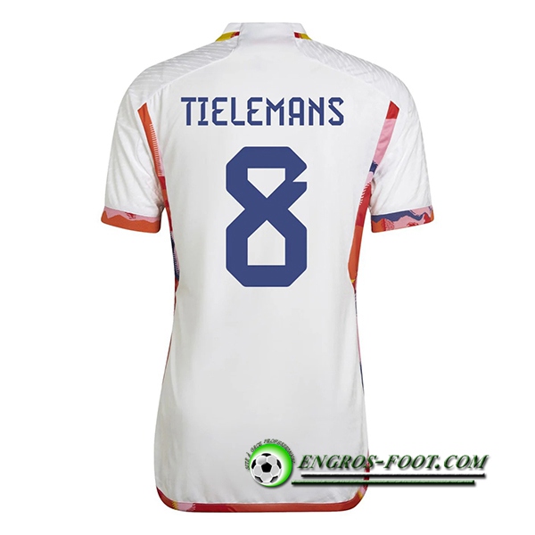 Maillot Equipe Foot Belgique (TIELEMANS #8) 2022/2023 Exterieur