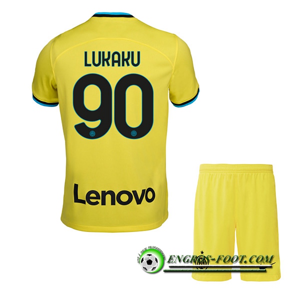 Maillot de Foot Inter Milan (LUKAKU #90) Enfants Exterieur 2022/2023